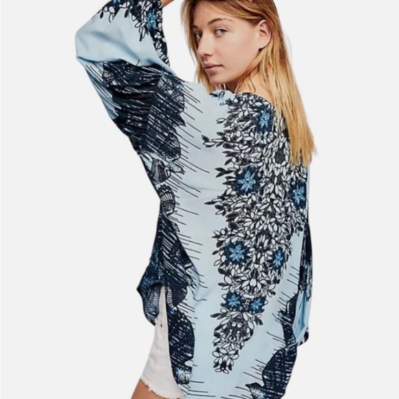 Free People Floral Print Blouse - Picture 3 of 9
